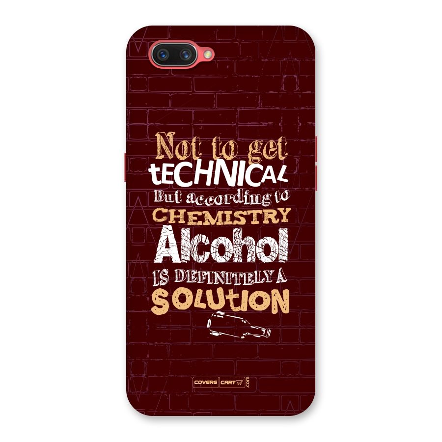 Alcohol is Definitely a Solution Back Case for Oppo A3s