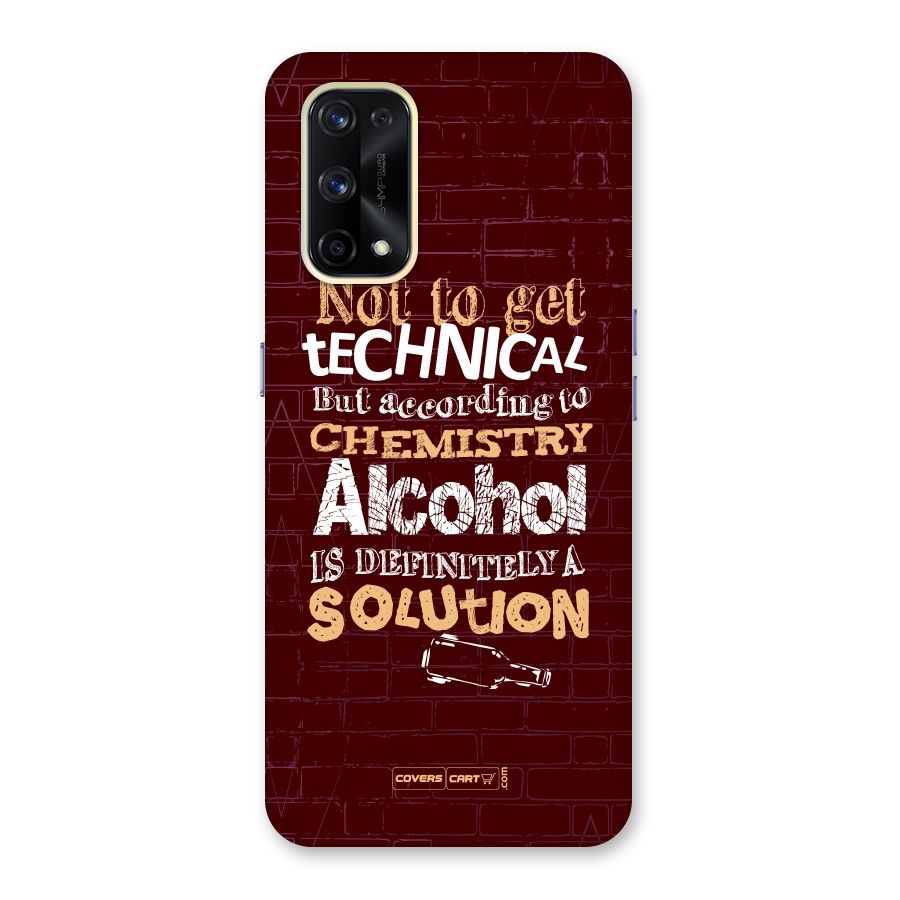 Alcohol is Definitely a Solution Glass Back Case for Realme X7 Pro