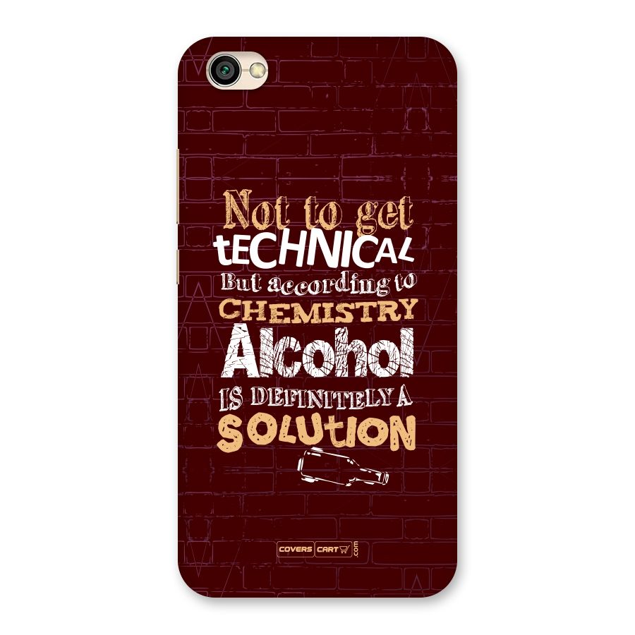 Alcohol is Definitely a Solution Back Case for Redmi Y1 Lite