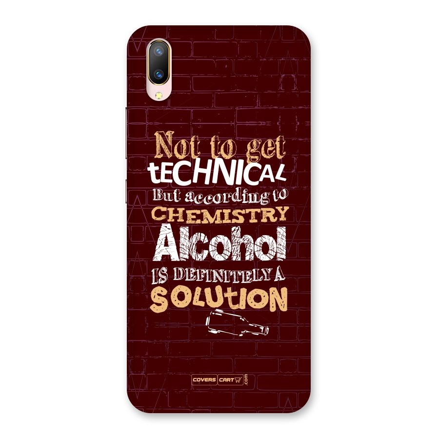 Alcohol is Definitely a Solution Back Case for Vivo V11 Pro