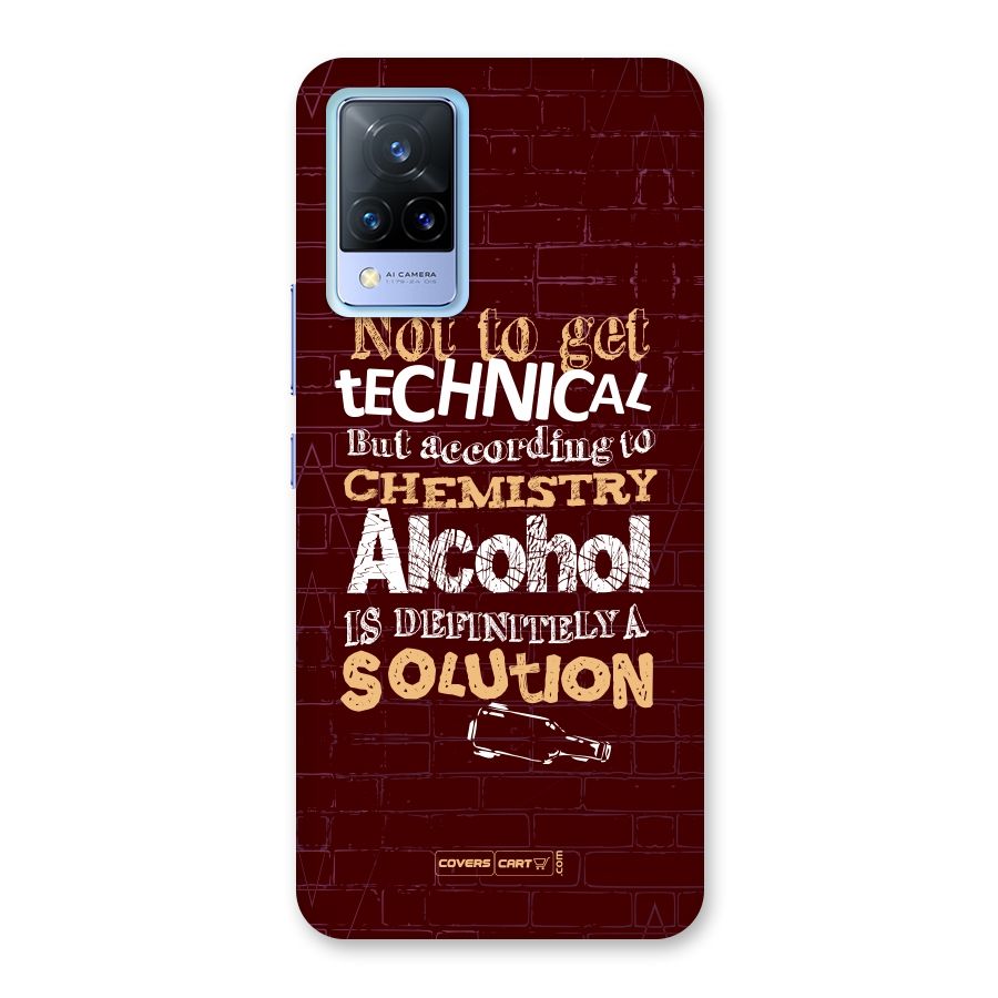 Alcohol is Definitely a Solution Back Case for Vivo V21 5G