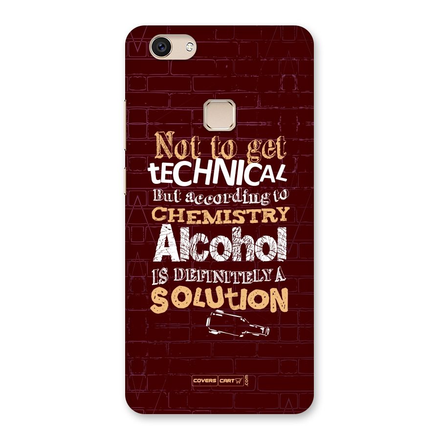 Alcohol is Definitely a Solution Back Case for Vivo V7