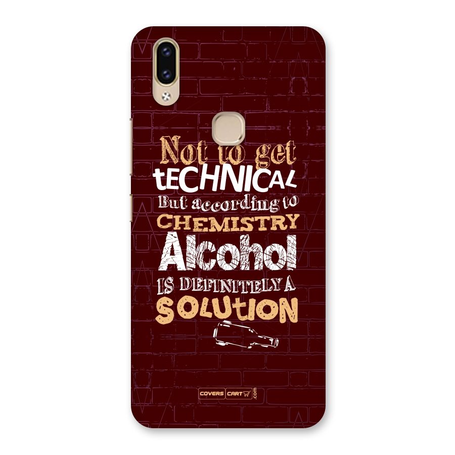 Alcohol is Definitely a Solution Back Case for Vivo V9 Youth