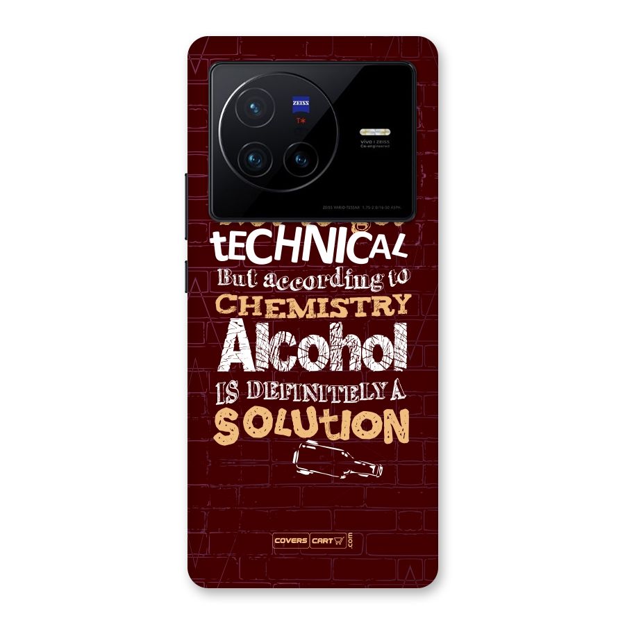 Alcohol is Definitely a Solution Back Case for Vivo X80