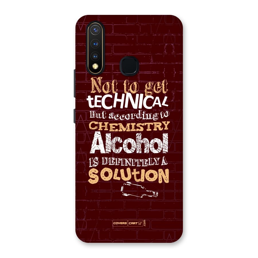 Alcohol is Definitely a Solution Back Case for Vivo Y19