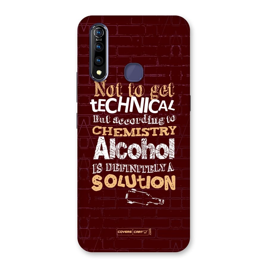 Alcohol is Definitely a Solution Back Case for Vivo Z1 Pro