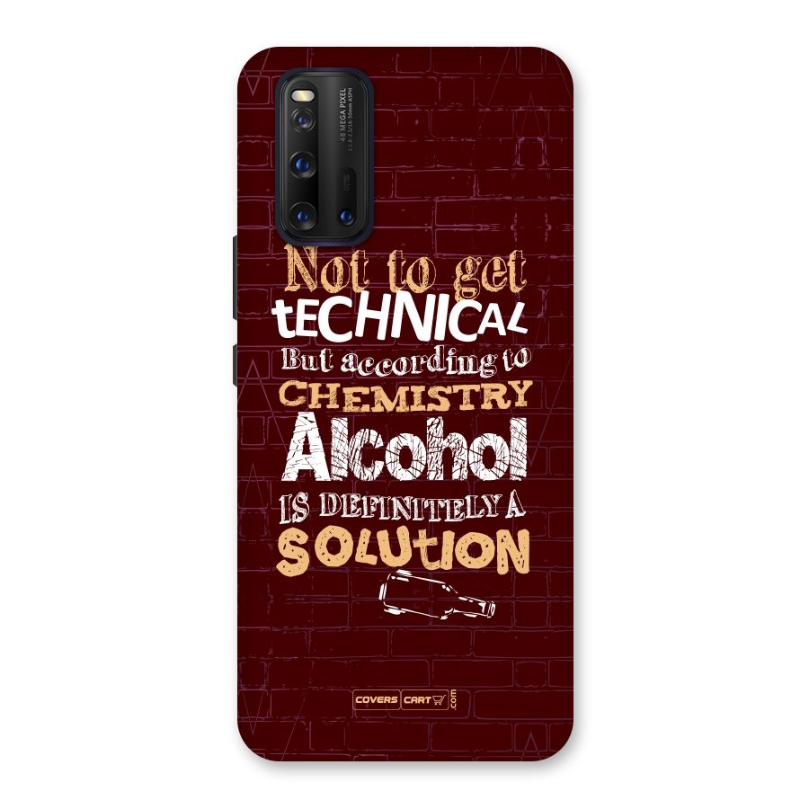 Alcohol is Definitely a Solution Back Case for Vivo iQOO 3