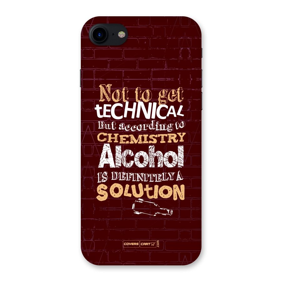 Alcohol is Definitely a Solution Back Case for iPhone SE 2020