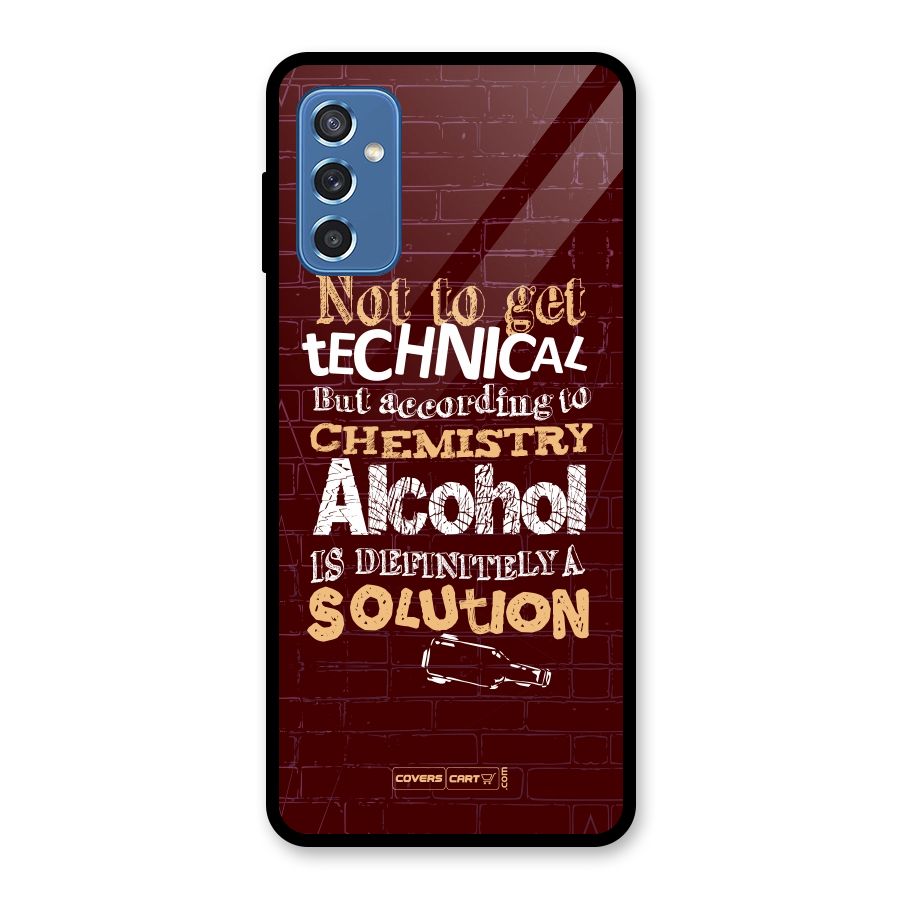 Alcohol is Definitely a Solution Glass Back Case for Galaxy M52 5G