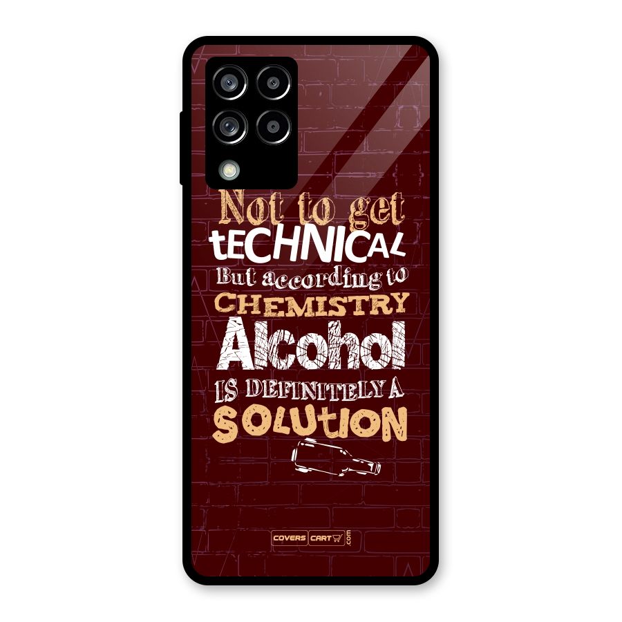 Alcohol is Definitely a Solution Glass Back Case for Galaxy M53 5G