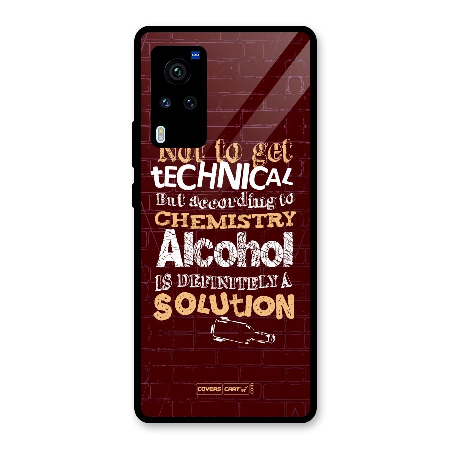Alcohol is Definitely a Solution Glass Back Case for Vivo X60 Pro