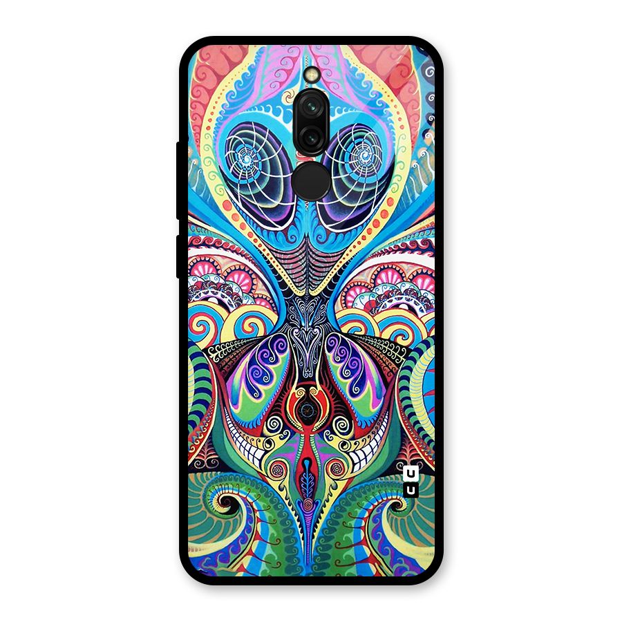 Alien Psychedelic Art Glass Back Case for Redmi 8