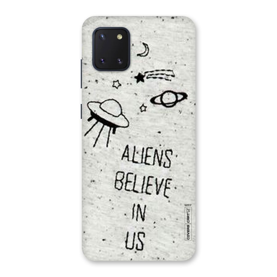 Aliens Believe In Us Back Case for Galaxy Note 10 Lite