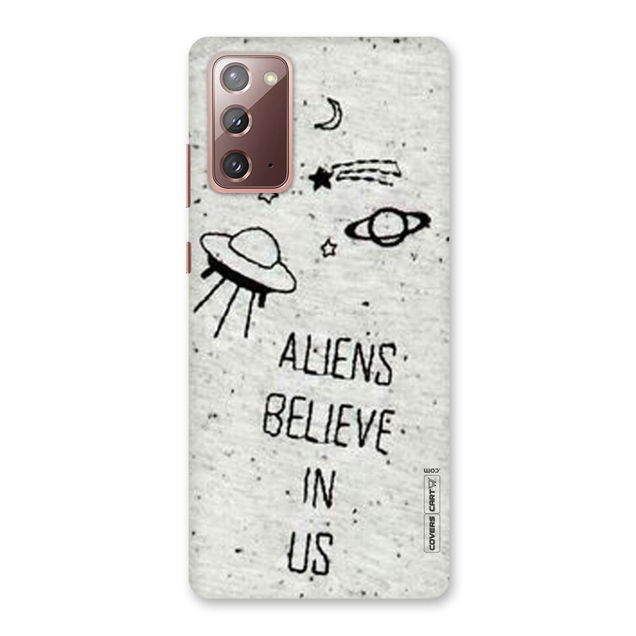 Aliens Believe In Us Back Case for Galaxy Note 20