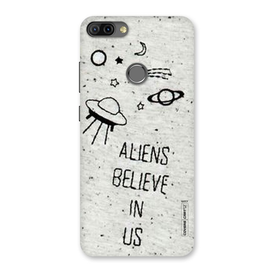 Aliens Believe In Us Back Case for Infinix Hot 6 Pro