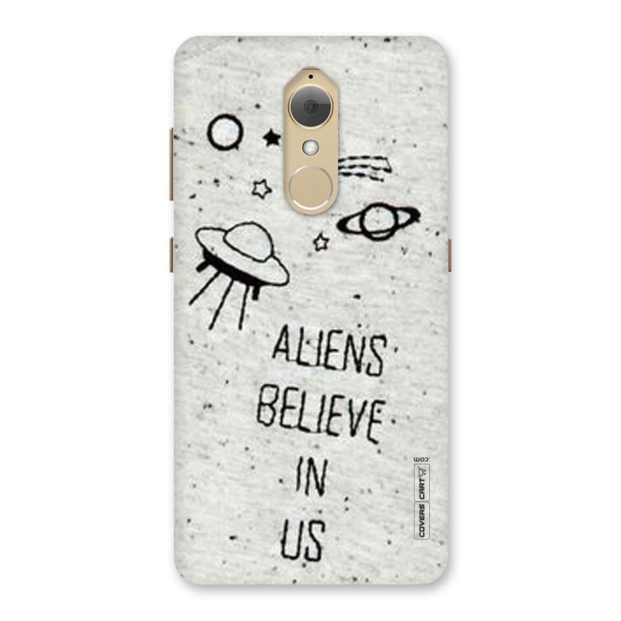 Aliens Believe In Us Back Case for Lenovo K8