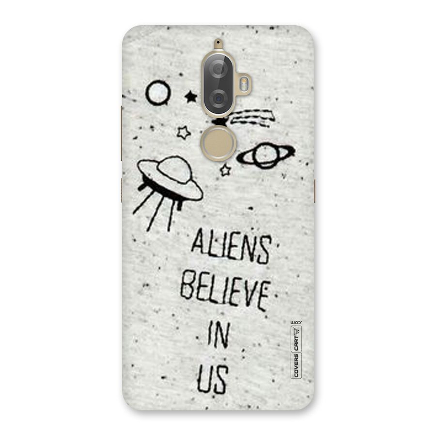 Aliens Believe In Us Back Case for Lenovo K8 Plus