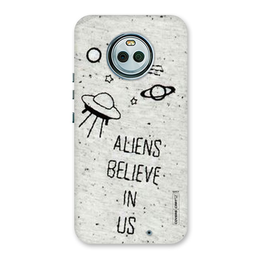 Aliens Believe In Us Back Case for Moto X4