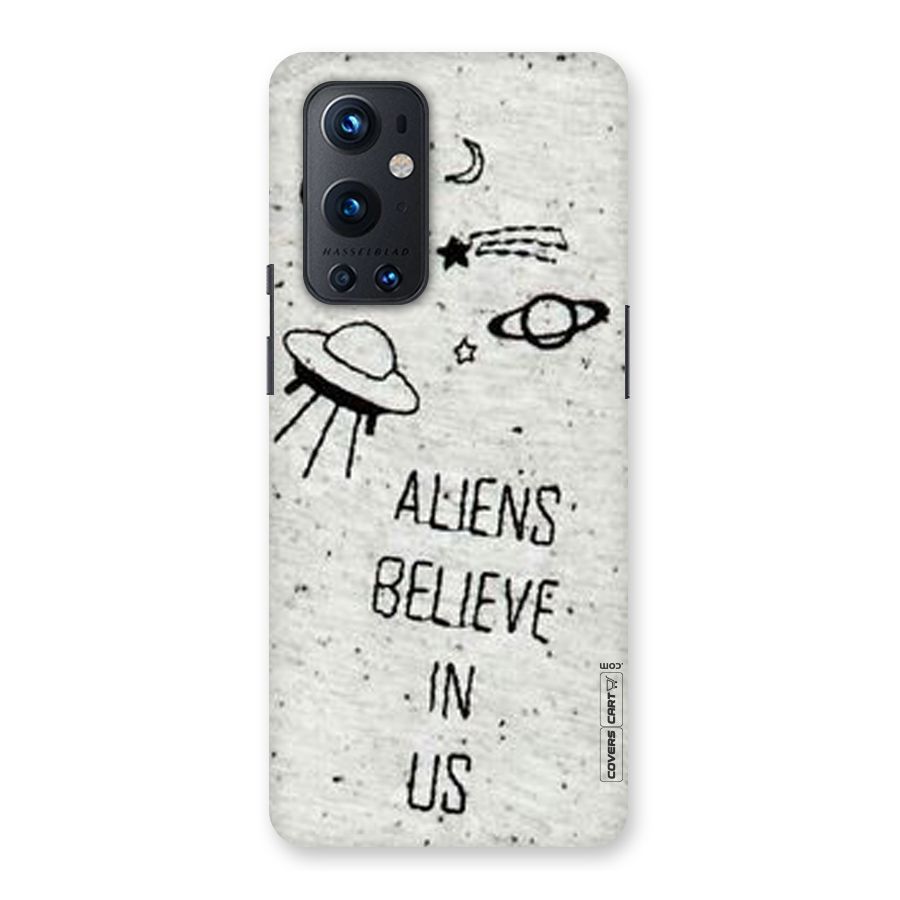 Aliens Believe In Us Back Case for OnePlus 9 Pro