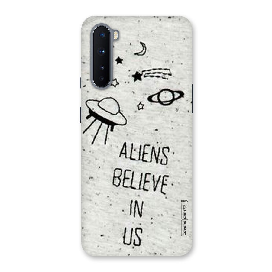 Aliens Believe In Us Back Case for OnePlus Nord