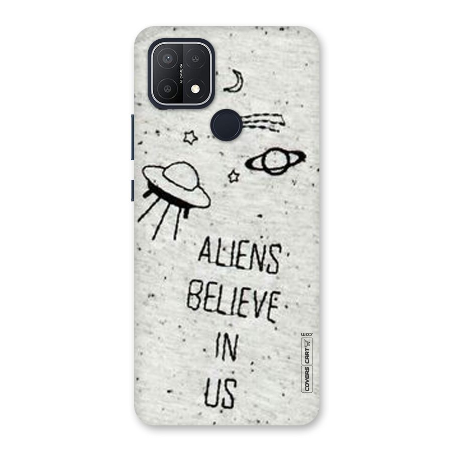 Aliens Believe In Us Back Case for Oppo A15