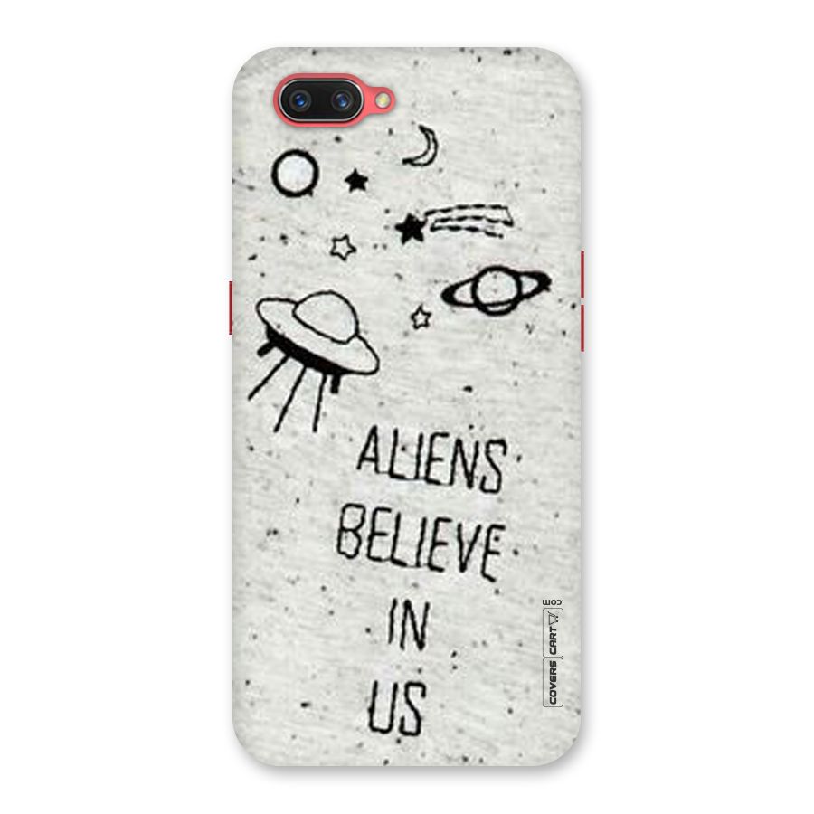Aliens Believe In Us Back Case for Oppo A3s