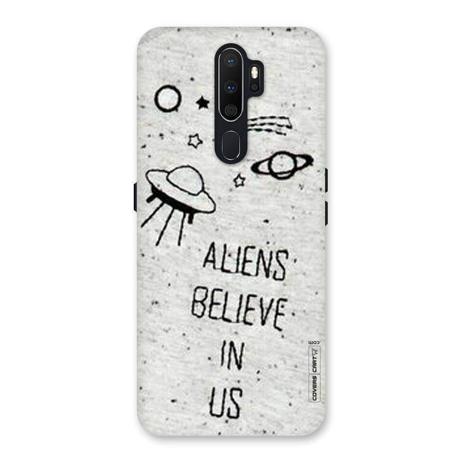 Aliens Believe In Us Back Case for Oppo A5 (2020)