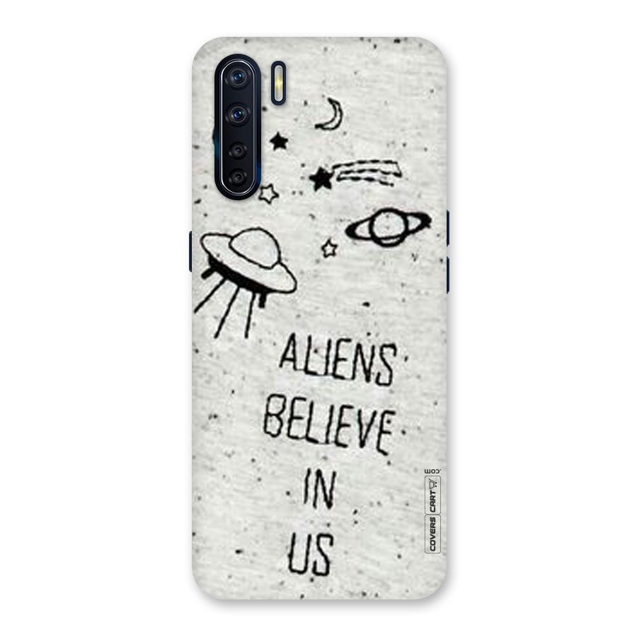 Aliens Believe In Us Back Case for Oppo F15