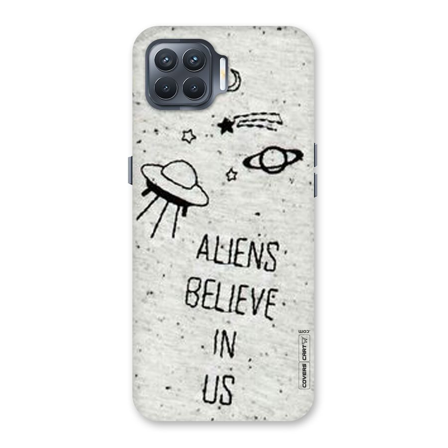 Aliens Believe In Us Back Case for Oppo F17 Pro