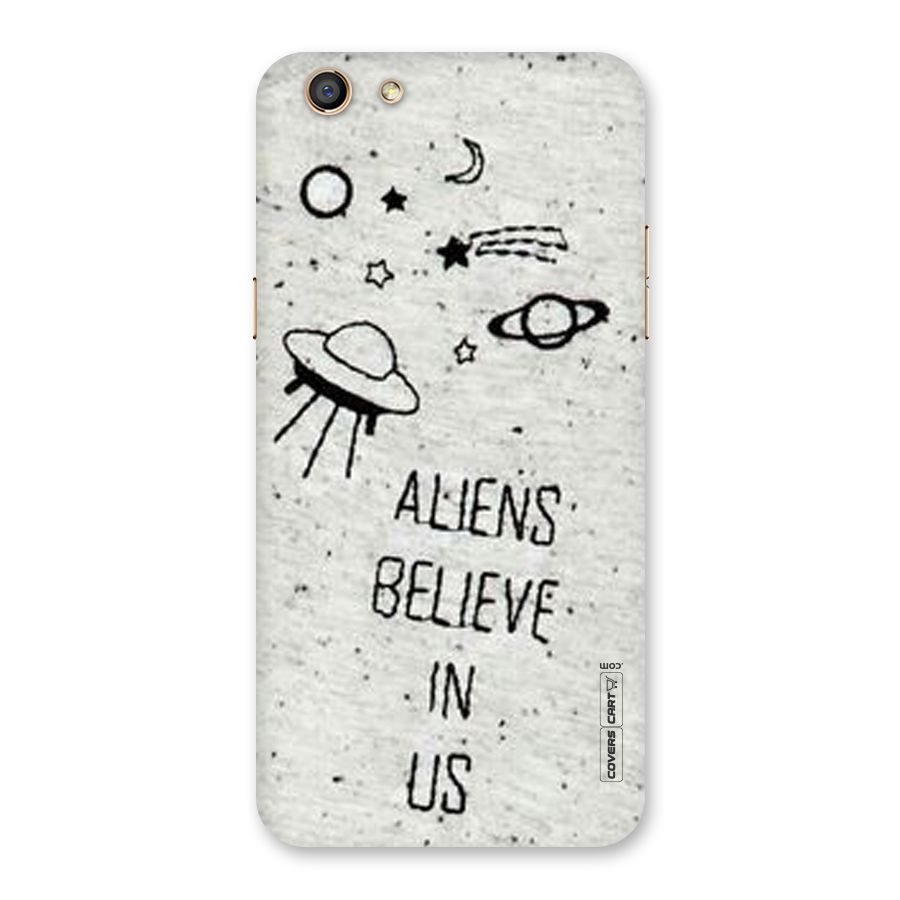 Aliens Believe In Us Back Case for Oppo F3