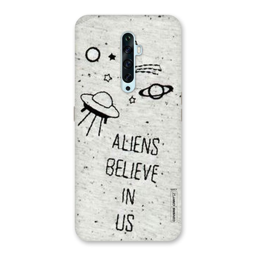Aliens Believe In Us Back Case for Oppo Reno2 F