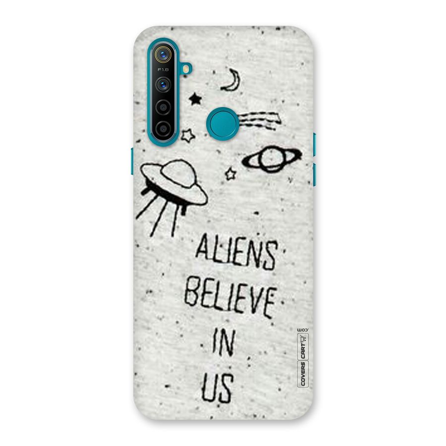 Aliens Believe In Us Back Case for Realme 5i