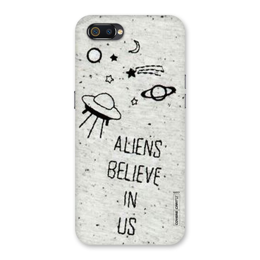 Aliens Believe In Us Back Case for Realme C2