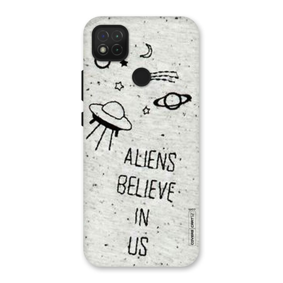 Aliens Believe In Us Back Case for Redmi 9