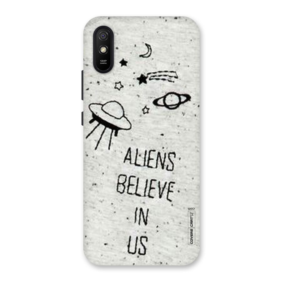 Aliens Believe In Us Back Case for Redmi 9i