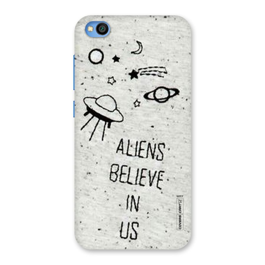 Aliens Believe In Us Back Case for Redmi Go
