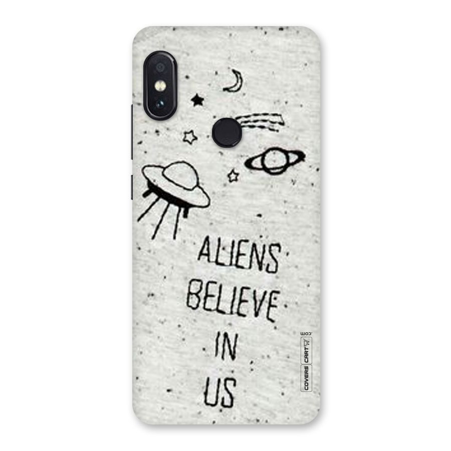 Aliens Believe In Us Back Case for Redmi Note 5 Pro