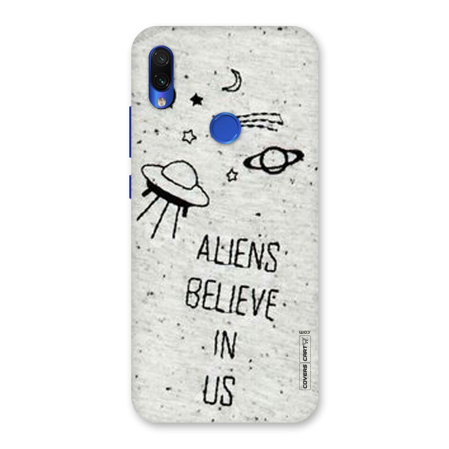 Aliens Believe In Us Back Case for Redmi Note 7S