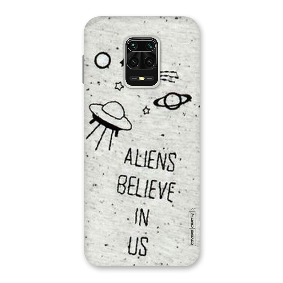Aliens Believe In Us Back Case for Redmi Note 9 Pro