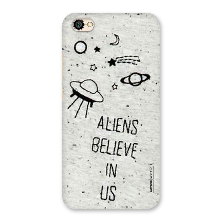 Aliens Believe In Us Back Case for Redmi Y1 Lite
