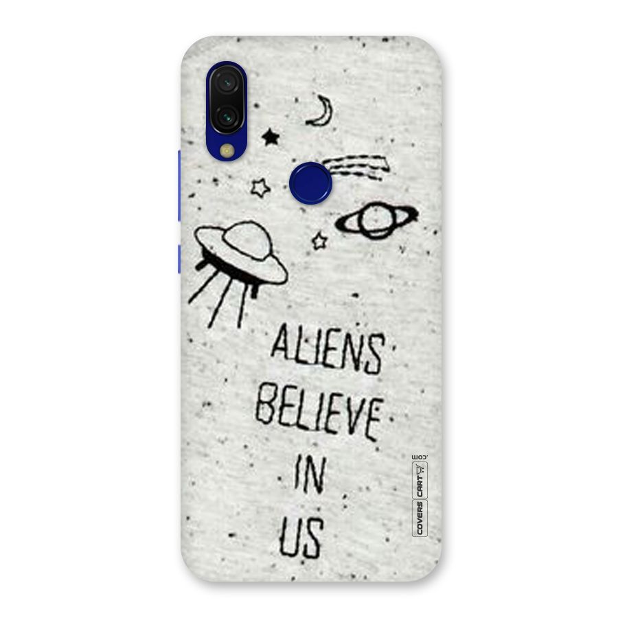 Aliens Believe In Us Back Case for Redmi Y3