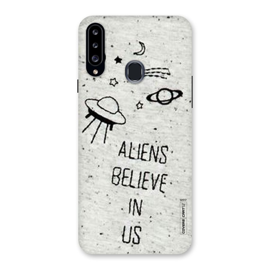 Aliens Believe In Us Back Case for Samsung Galaxy A20s