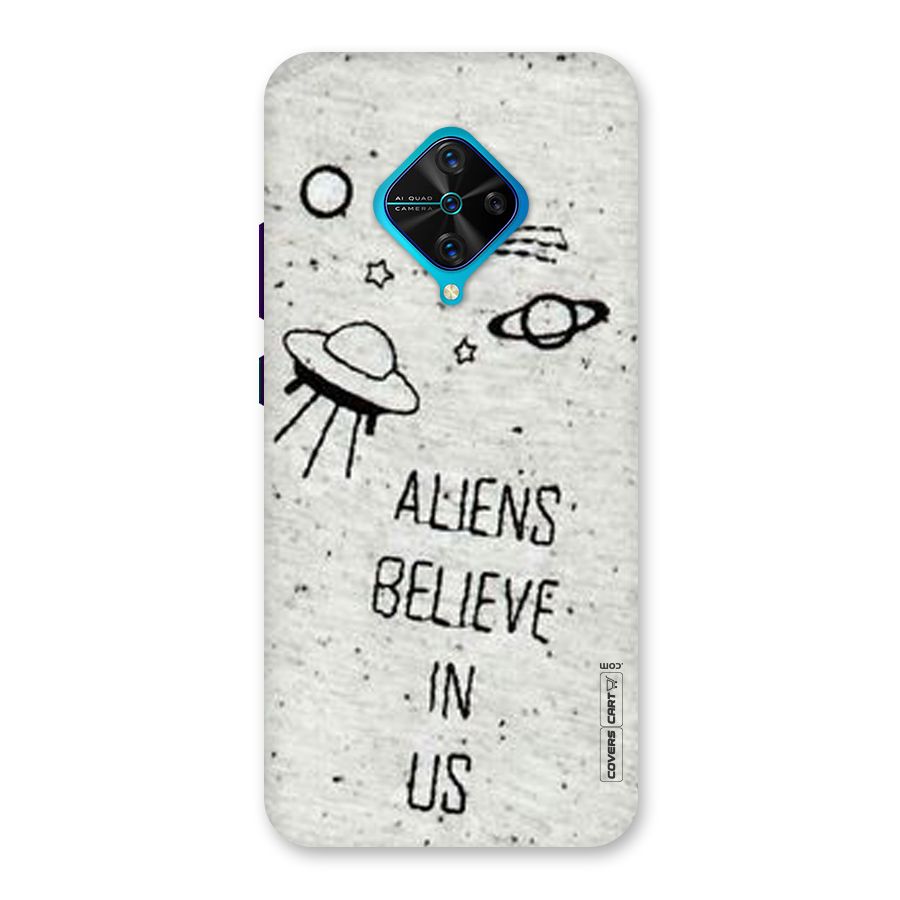 Aliens Believe In Us Back Case for Vivo S1 Pro