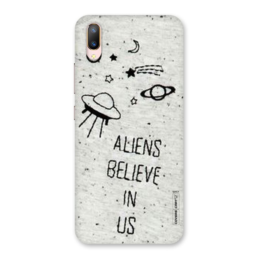 Aliens Believe In Us Back Case for Vivo V11 Pro