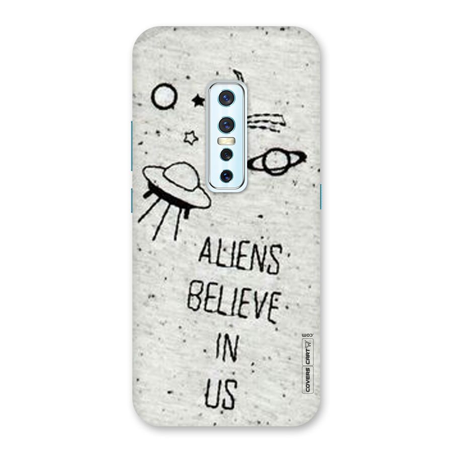 Aliens Believe In Us Back Case for Vivo V17 Pro
