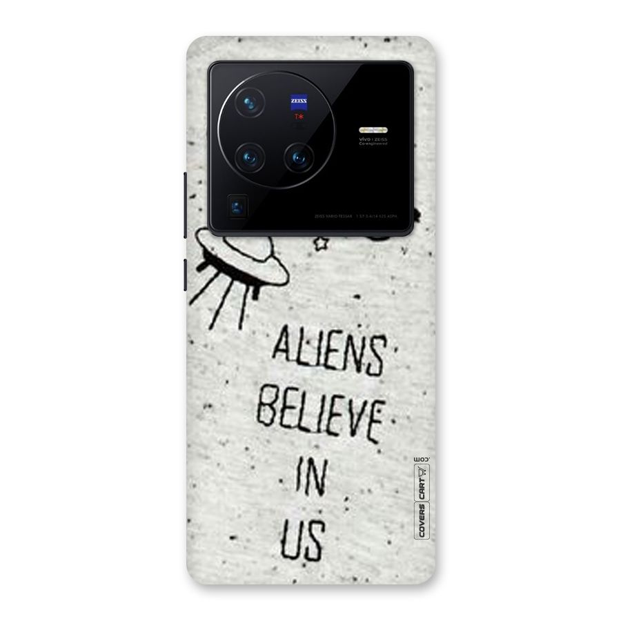 Aliens Believe In Us Back Case for Vivo X80 Pro