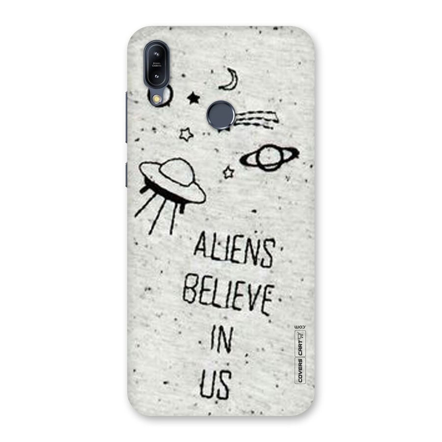 Aliens Believe In Us Back Case for Zenfone Max M2
