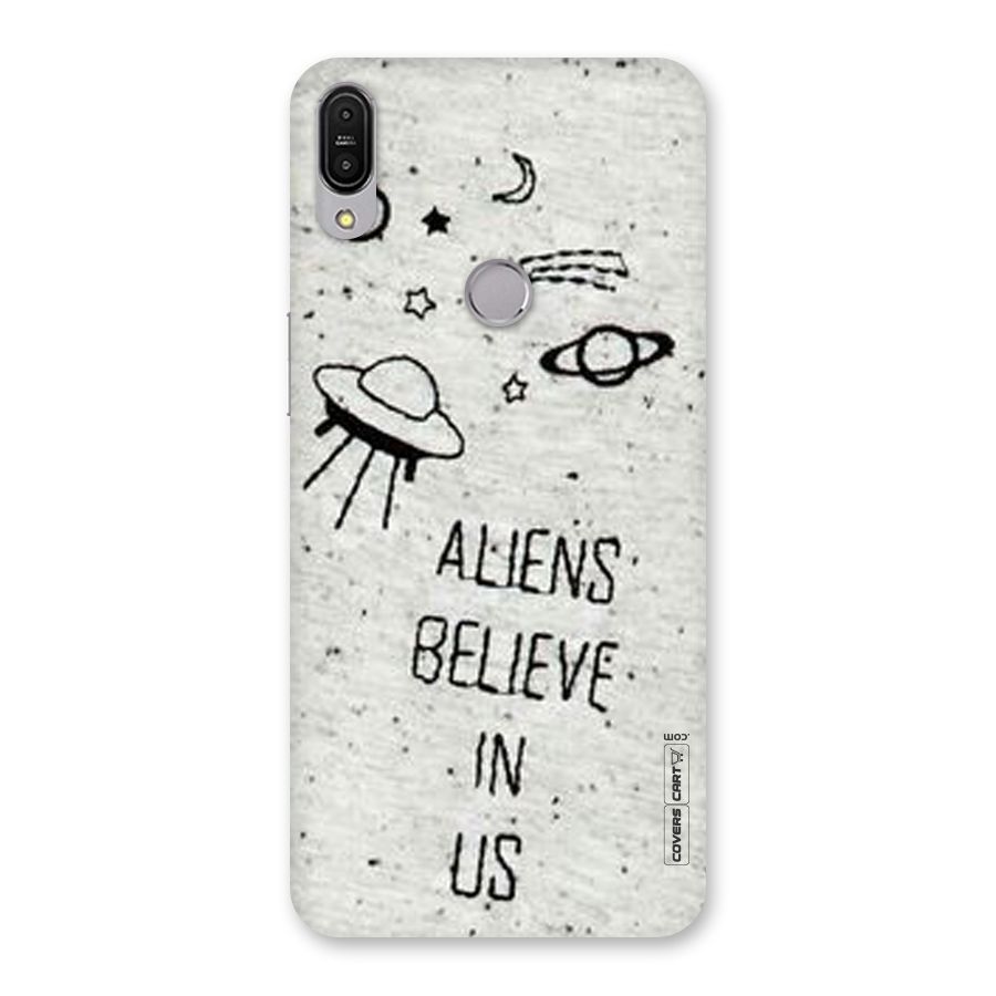 Aliens Believe In Us Back Case for Zenfone Max Pro M1