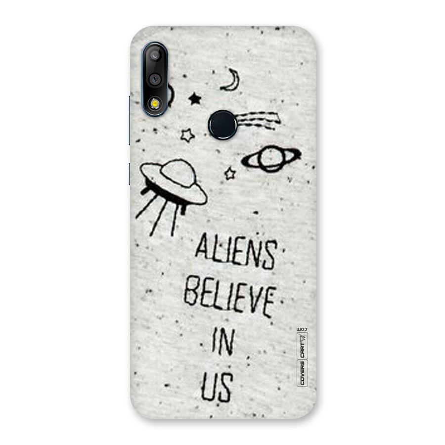 Aliens Believe In Us Back Case for Zenfone Max Pro M2