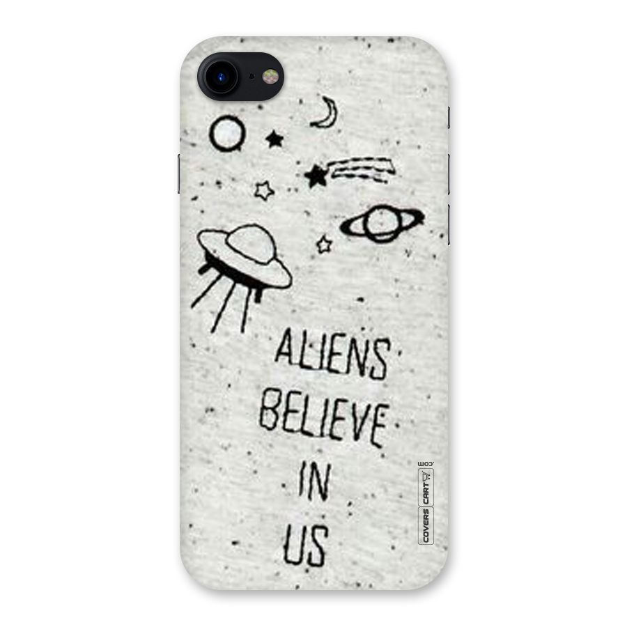 Aliens Believe In Us Back Case for iPhone SE 2020